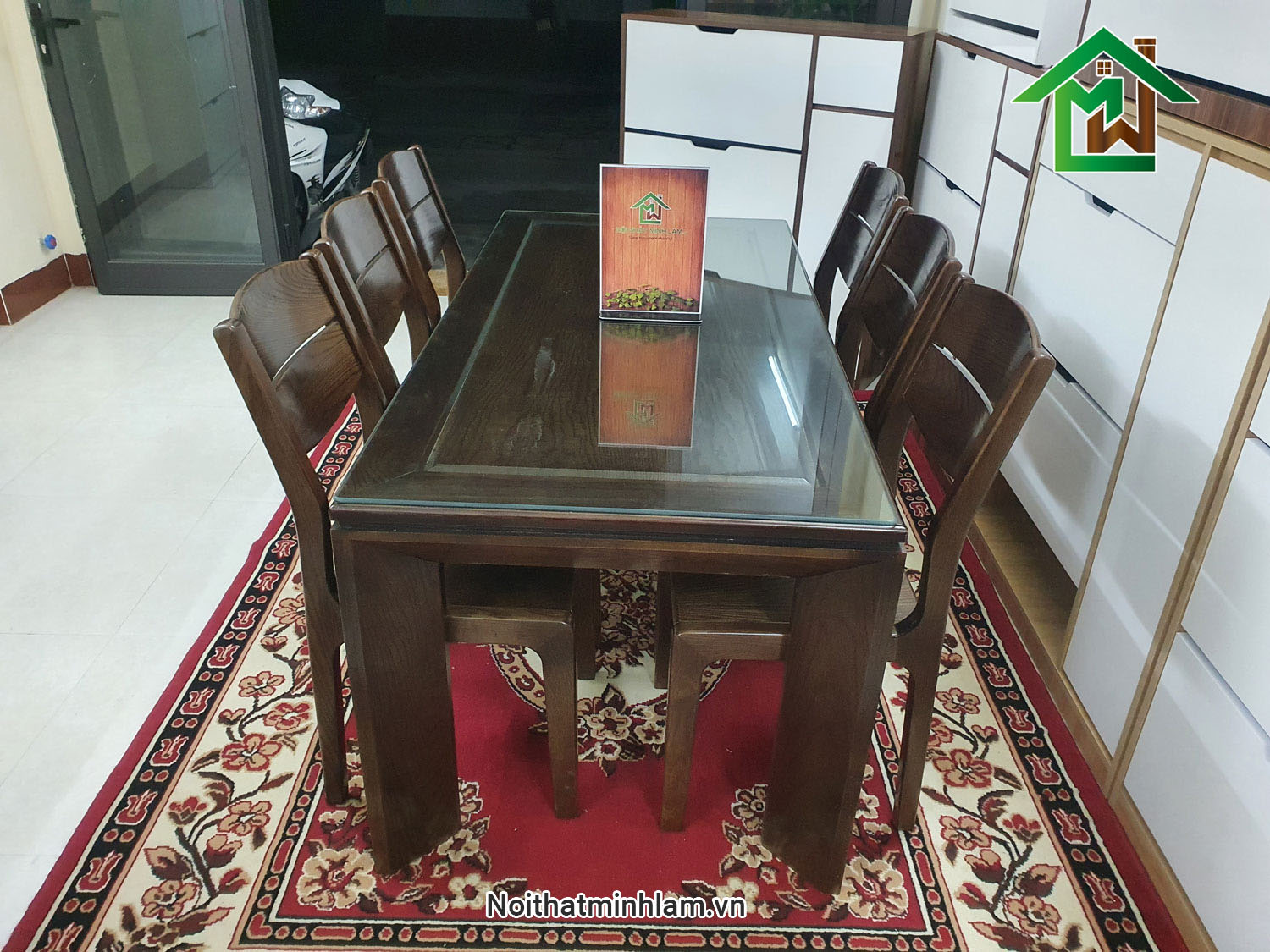 Bo ban an go soi 6 ghe BG160A - Noithatminhlam (1)