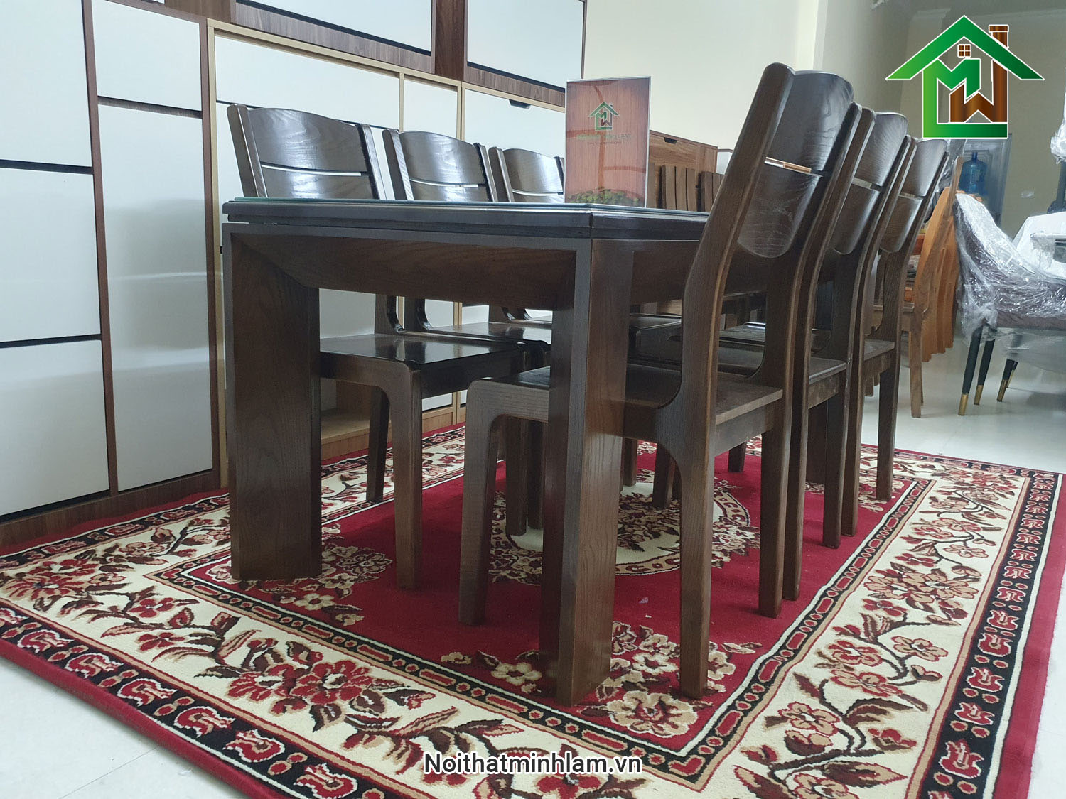 Bo ban an go soi 6 ghe BG160A - Noithatminhlam (2)