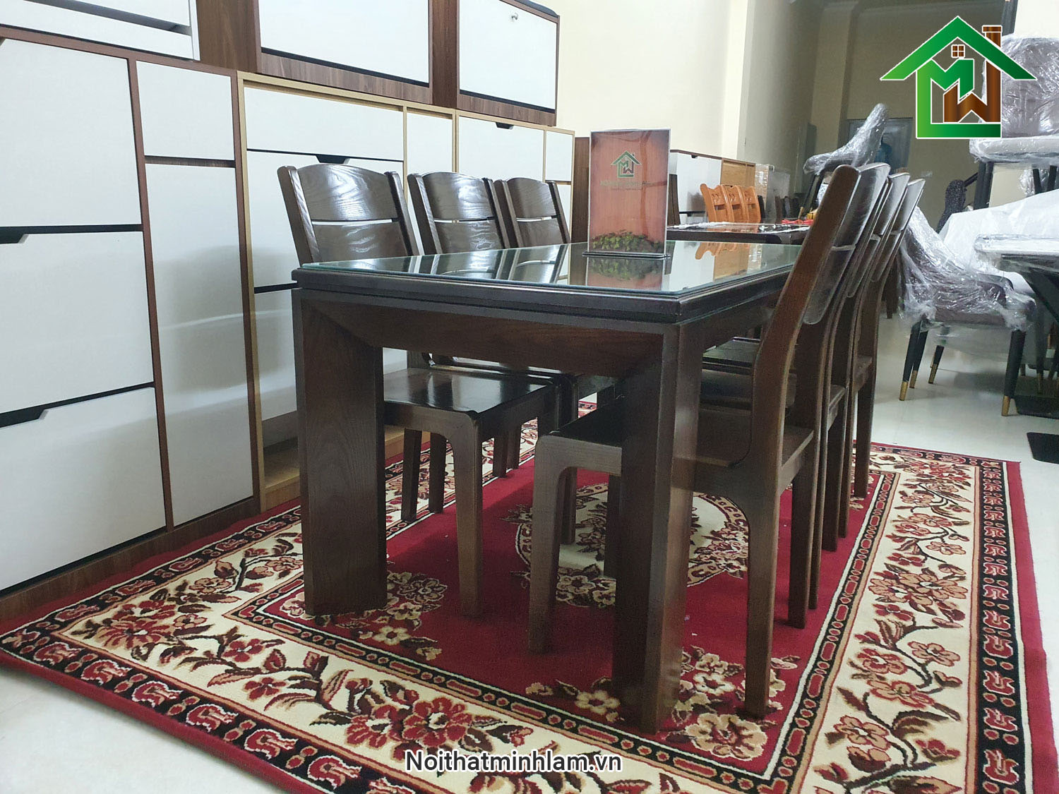 Bo ban an go soi 6 ghe BG160A - Noithatminhlam (7)