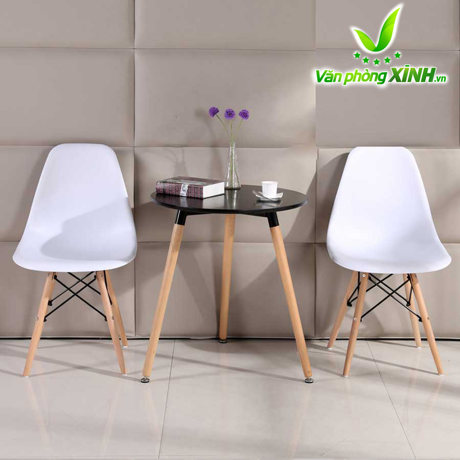 Combo 1 bàn 2 ghế Eames 60cm
